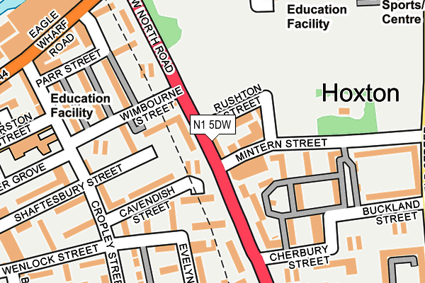 N1 5DW map - OS OpenMap – Local (Ordnance Survey) N1 5DW map - OS OpenMap – Local (Ordnance Survey)