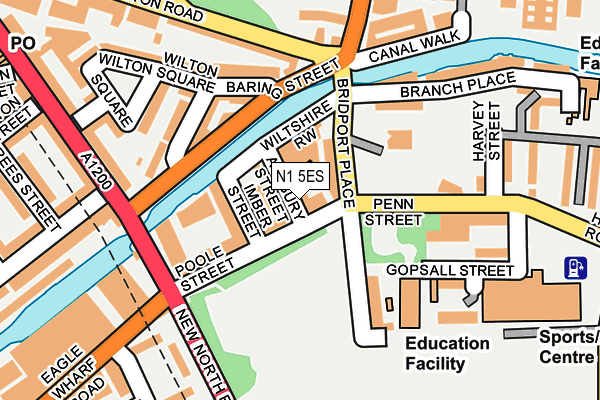 N1 5ES map - OS OpenMap – Local (Ordnance Survey) N1 5ES map - OS OpenMap – Local (Ordnance Survey)