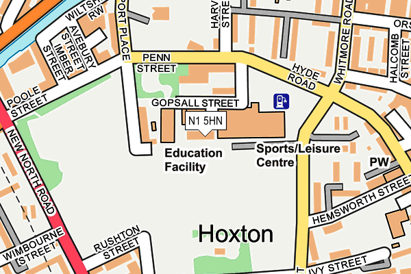 N1 5HN map - OS OpenMap – Local (Ordnance Survey) N1 5HN map - OS OpenMap – Local (Ordnance Survey)