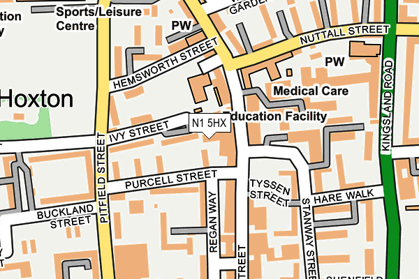 N1 5HX map - OS OpenMap – Local (Ordnance Survey) N1 5HX map - OS OpenMap – Local (Ordnance Survey)