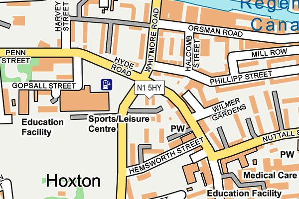 N1 5HY map - OS OpenMap – Local (Ordnance Survey) N1 5HY map - OS OpenMap – Local (Ordnance Survey)
