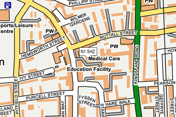 N1 5HZ map - OS OpenMap – Local (Ordnance Survey) N1 5HZ map - OS OpenMap – Local (Ordnance Survey)