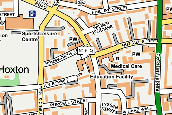 N1 5LQ map - OS OpenMap – Local (Ordnance Survey)
