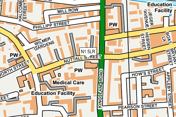 N1 5LR map - OS OpenMap – Local (Ordnance Survey)