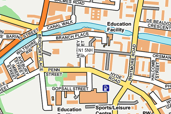 N1 5NH map - OS OpenMap – Local (Ordnance Survey) N1 5NH map - OS OpenMap – Local (Ordnance Survey)