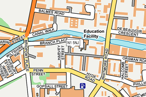 N1 5NJ map - OS OpenMap – Local (Ordnance Survey) N1 5NJ map - OS OpenMap – Local (Ordnance Survey)