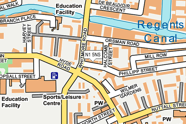 N1 5NS map - OS OpenMap – Local (Ordnance Survey) N1 5NS map - OS OpenMap – Local (Ordnance Survey)