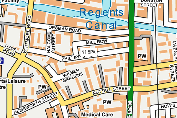 N1 5PA map - OS OpenMap – Local (Ordnance Survey) N1 5PA map - OS OpenMap – Local (Ordnance Survey)