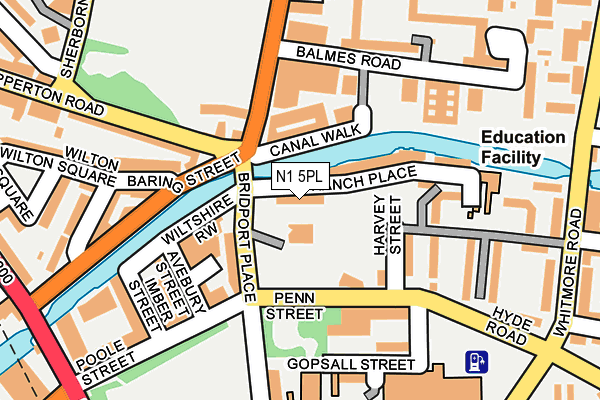 N1 5PL map - OS OpenMap – Local (Ordnance Survey) N1 5PL map - OS OpenMap – Local (Ordnance Survey)