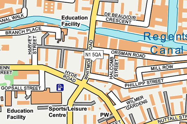 N1 5QA map - OS OpenMap – Local (Ordnance Survey) N1 5QA map - OS OpenMap – Local (Ordnance Survey)