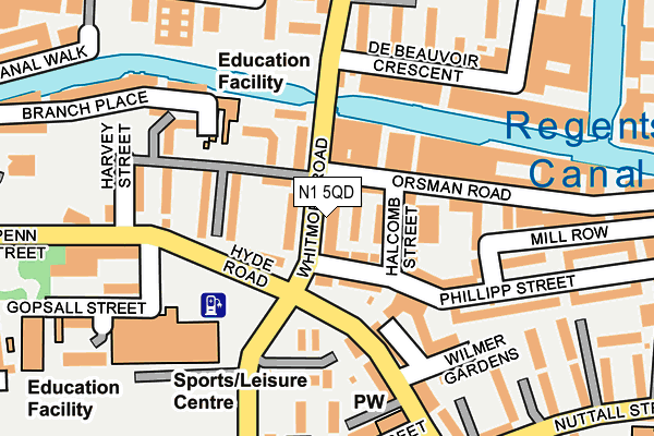 N1 5QD map - OS OpenMap – Local (Ordnance Survey) N1 5QD map - OS OpenMap – Local (Ordnance Survey)