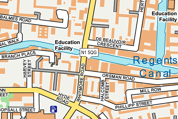 N1 5QG map - OS OpenMap – Local (Ordnance Survey) N1 5QG map - OS OpenMap – Local (Ordnance Survey)