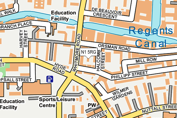 N1 5RG map - OS OpenMap – Local (Ordnance Survey) N1 5RG map - OS OpenMap – Local (Ordnance Survey)