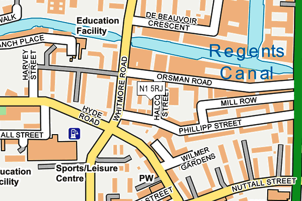 N1 5RJ map - OS OpenMap – Local (Ordnance Survey) N1 5RJ map - OS OpenMap – Local (Ordnance Survey)