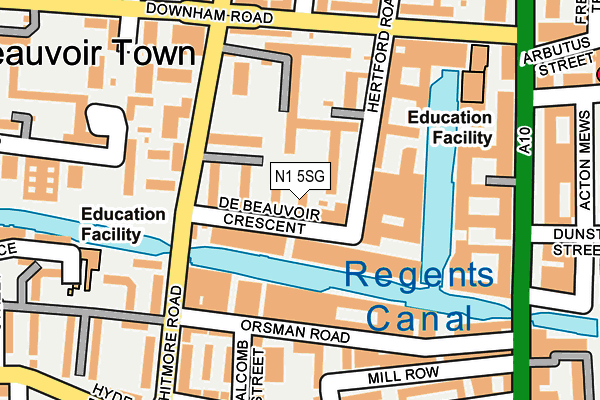 N1 5SG map - OS OpenMap – Local (Ordnance Survey) N1 5SG map - OS OpenMap – Local (Ordnance Survey)
