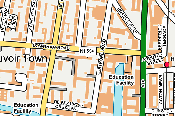 N1 5SX map - OS OpenMap – Local (Ordnance Survey) N1 5SX map - OS OpenMap – Local (Ordnance Survey)