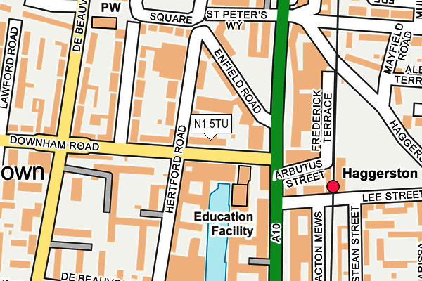 N1 5TU map - OS OpenMap – Local (Ordnance Survey) N1 5TU map - OS OpenMap – Local (Ordnance Survey)