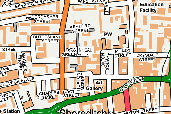 N1 6AL map - OS OpenMap – Local (Ordnance Survey) N1 6AL map - OS OpenMap – Local (Ordnance Survey)