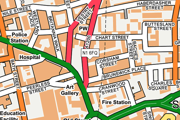 N1 6FQ map - OS OpenMap – Local (Ordnance Survey) N1 6FQ map - OS OpenMap – Local (Ordnance Survey)