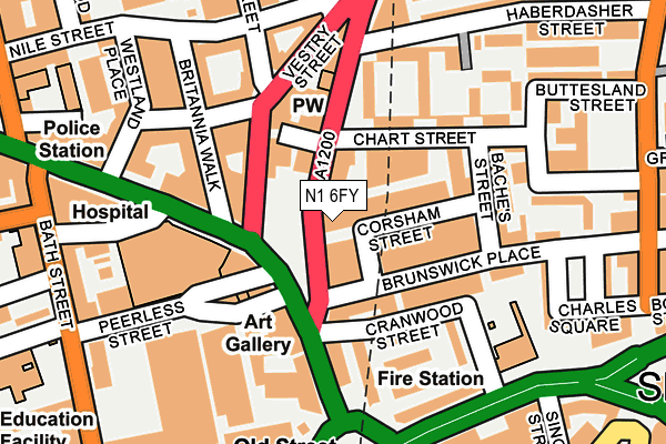N1 6FY map - OS OpenMap – Local (Ordnance Survey) N1 6FY map - OS OpenMap – Local (Ordnance Survey)