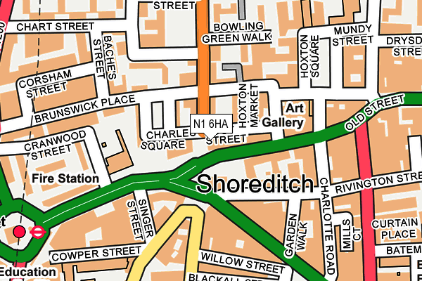 N1 6HA map - OS OpenMap – Local (Ordnance Survey)