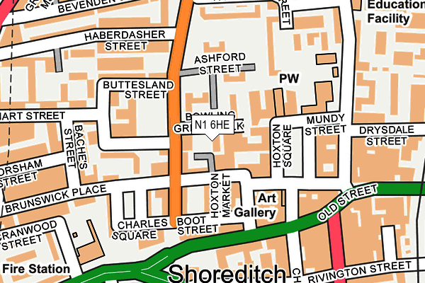 N1 6HE map - OS OpenMap – Local (Ordnance Survey) N1 6HE map - OS OpenMap – Local (Ordnance Survey)