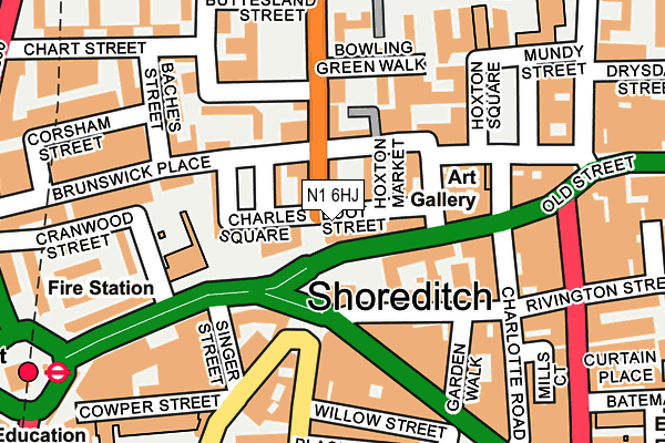 N1 6HJ map - OS OpenMap – Local (Ordnance Survey) N1 6HJ map - OS OpenMap – Local (Ordnance Survey)