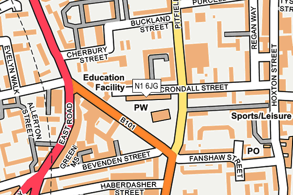 N1 6JG map - OS OpenMap – Local (Ordnance Survey) N1 6JG map - OS OpenMap – Local (Ordnance Survey)