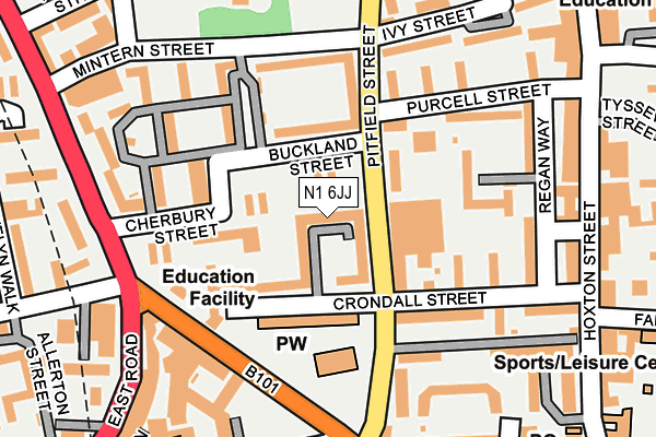 N1 6JJ map - OS OpenMap – Local (Ordnance Survey) N1 6JJ map - OS OpenMap – Local (Ordnance Survey)