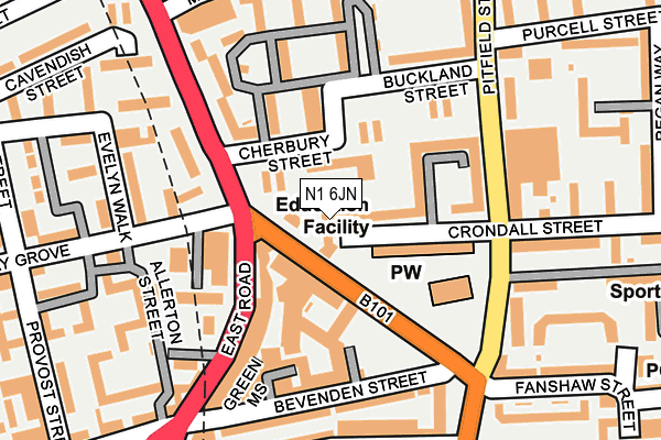 N1 6JN map - OS OpenMap – Local (Ordnance Survey) N1 6JN map - OS OpenMap – Local (Ordnance Survey)