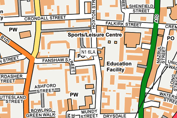 N1 6LA map - OS OpenMap – Local (Ordnance Survey) N1 6LA map - OS OpenMap – Local (Ordnance Survey)
