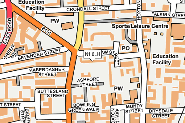 N1 6LH map - OS OpenMap – Local (Ordnance Survey) N1 6LH map - OS OpenMap – Local (Ordnance Survey)
