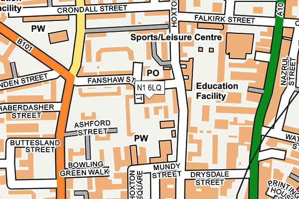 N1 6LQ map - OS OpenMap – Local (Ordnance Survey)