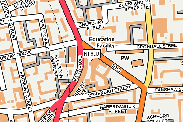 N1 6LU map - OS OpenMap – Local (Ordnance Survey) N1 6LU map - OS OpenMap – Local (Ordnance Survey)