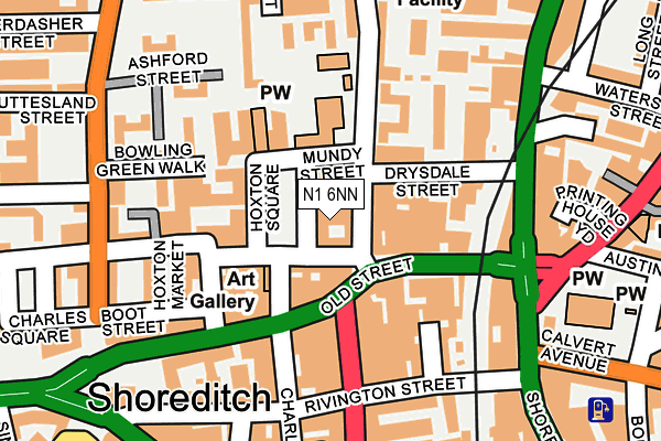 N1 6NN map - OS OpenMap – Local (Ordnance Survey)