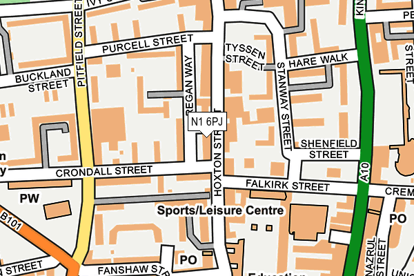 N1 6PJ map - OS OpenMap – Local (Ordnance Survey) N1 6PJ map - OS OpenMap – Local (Ordnance Survey)