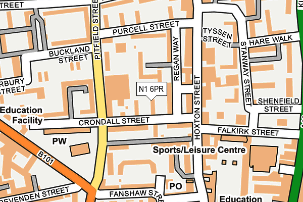N1 6PR map - OS OpenMap – Local (Ordnance Survey) N1 6PR map - OS OpenMap – Local (Ordnance Survey)