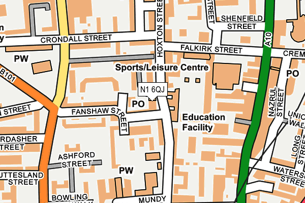 N1 6QJ map - OS OpenMap – Local (Ordnance Survey)