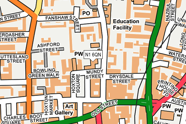 N1 6QN map - OS OpenMap – Local (Ordnance Survey)