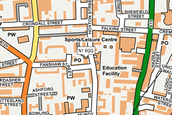 N1 6QQ map - OS OpenMap – Local (Ordnance Survey) N1 6QQ map - OS OpenMap – Local (Ordnance Survey)
