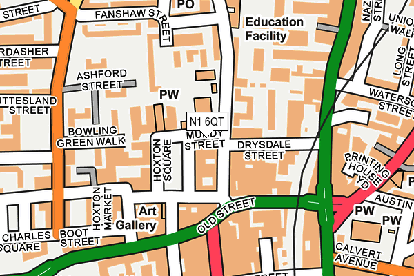N1 6QT map - OS OpenMap – Local (Ordnance Survey) N1 6QT map - OS OpenMap – Local (Ordnance Survey)