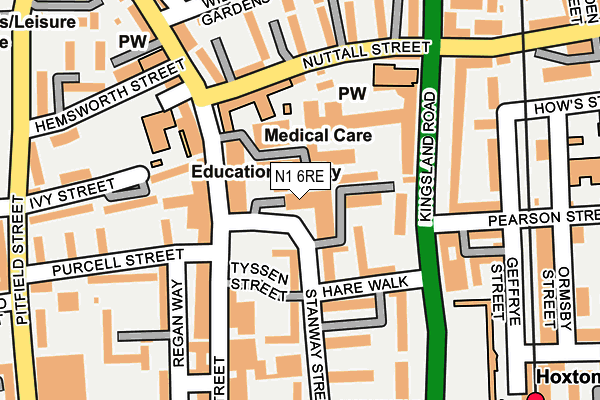 N1 6RE map - OS OpenMap – Local (Ordnance Survey) N1 6RE map - OS OpenMap – Local (Ordnance Survey)
