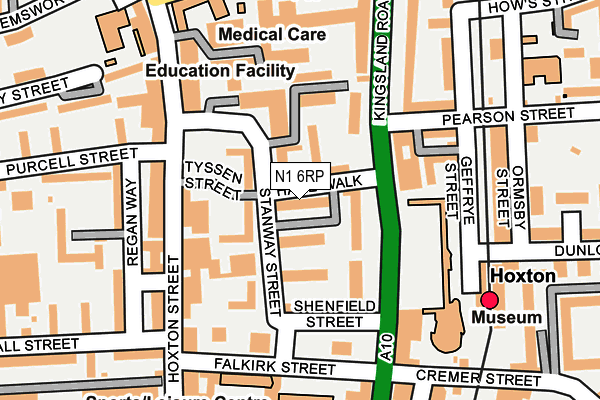N1 6RP map - OS OpenMap – Local (Ordnance Survey)