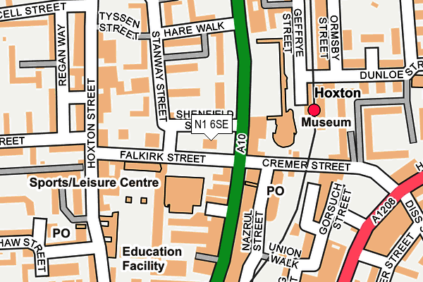 N1 6SE map - OS OpenMap – Local (Ordnance Survey) N1 6SE map - OS OpenMap – Local (Ordnance Survey)