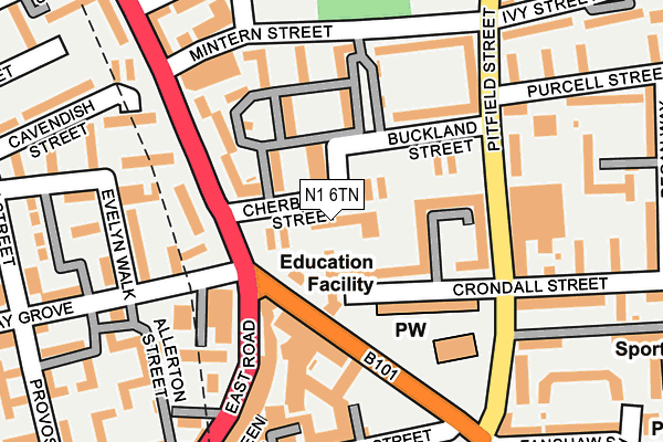 N1 6TN map - OS OpenMap – Local (Ordnance Survey) N1 6TN map - OS OpenMap – Local (Ordnance Survey)