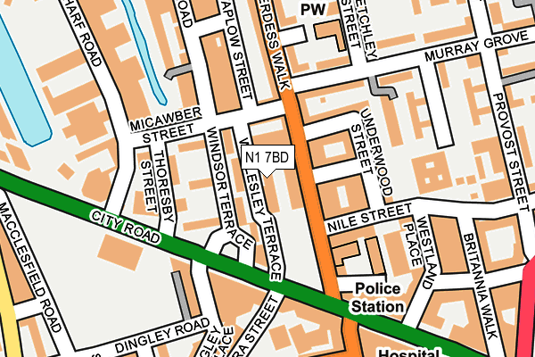 N1 7BD map - OS OpenMap – Local (Ordnance Survey) N1 7BD map - OS OpenMap – Local (Ordnance Survey)