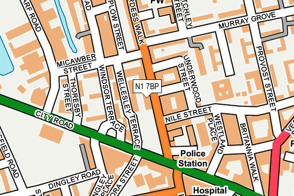 N1 7BP map - OS OpenMap – Local (Ordnance Survey) N1 7BP map - OS OpenMap – Local (Ordnance Survey)
