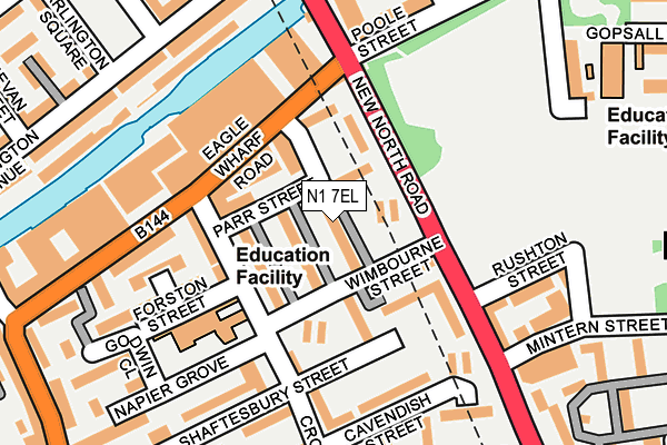 N1 7EL map - OS OpenMap – Local (Ordnance Survey) N1 7EL map - OS OpenMap – Local (Ordnance Survey)