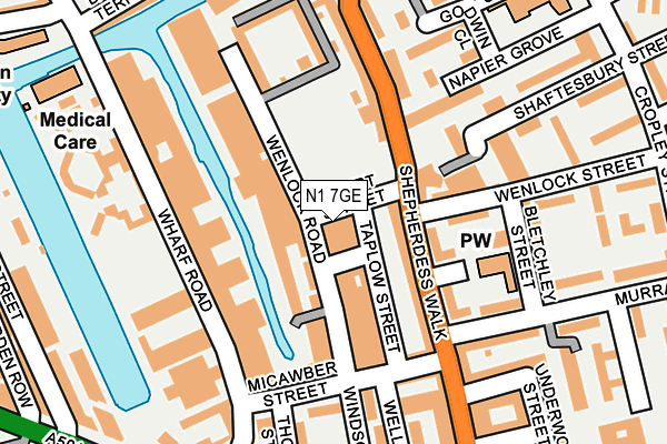 N1 7GE map - OS OpenMap – Local (Ordnance Survey) N1 7GE map - OS OpenMap – Local (Ordnance Survey)