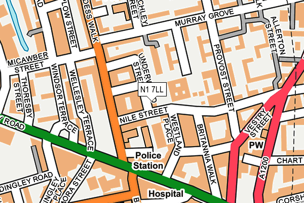 N1 7LL map - OS OpenMap – Local (Ordnance Survey) N1 7LL map - OS OpenMap – Local (Ordnance Survey)